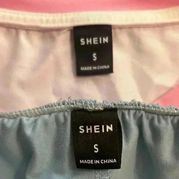 Mens shorts and shirt set. Sunset. Size small. Pink and blue - Picture 3 of 3